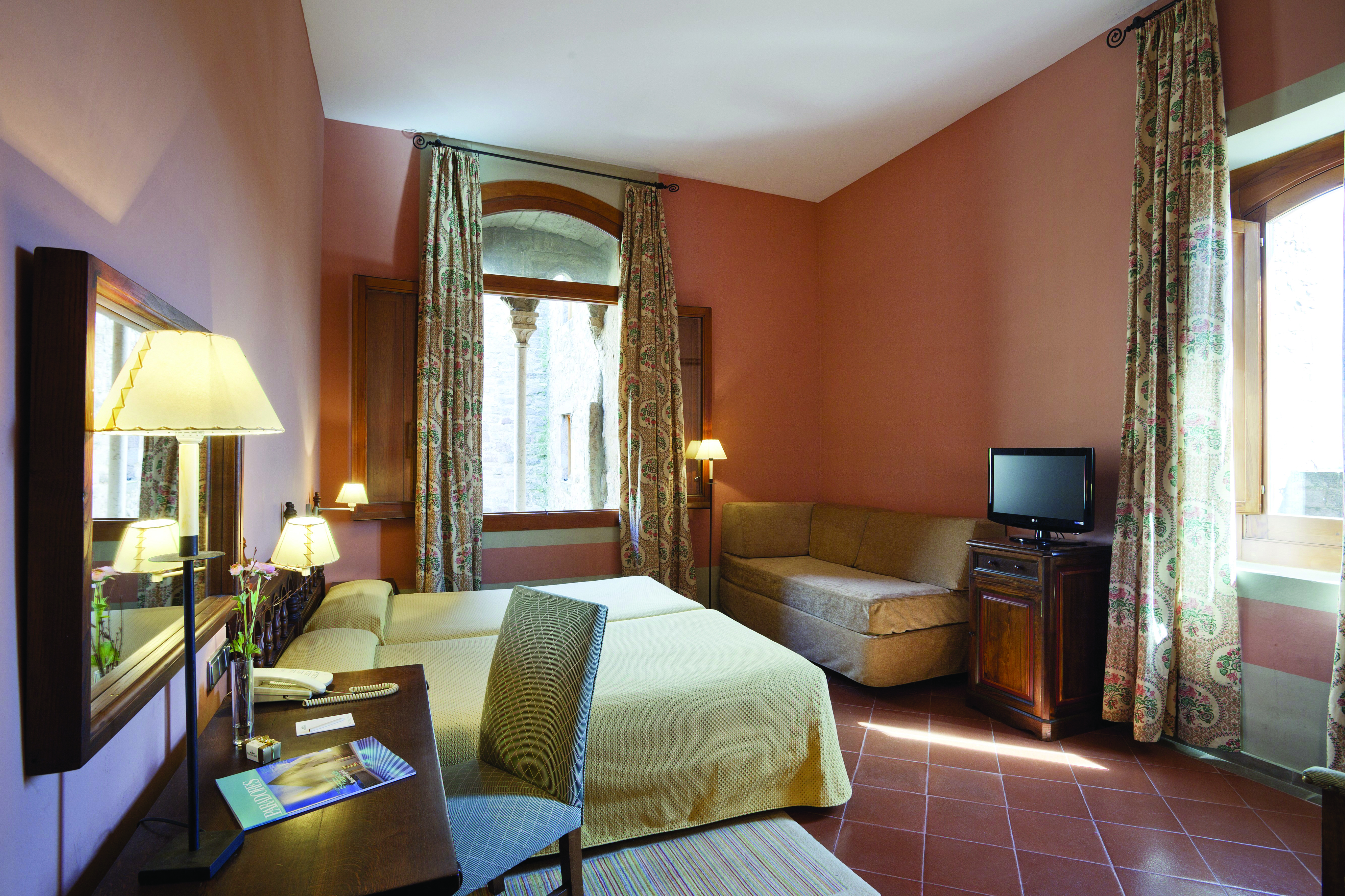 Parador de Cardona Catalonia guest room traditional décor