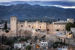 parador de tortosa-view of battlements with hills in the background