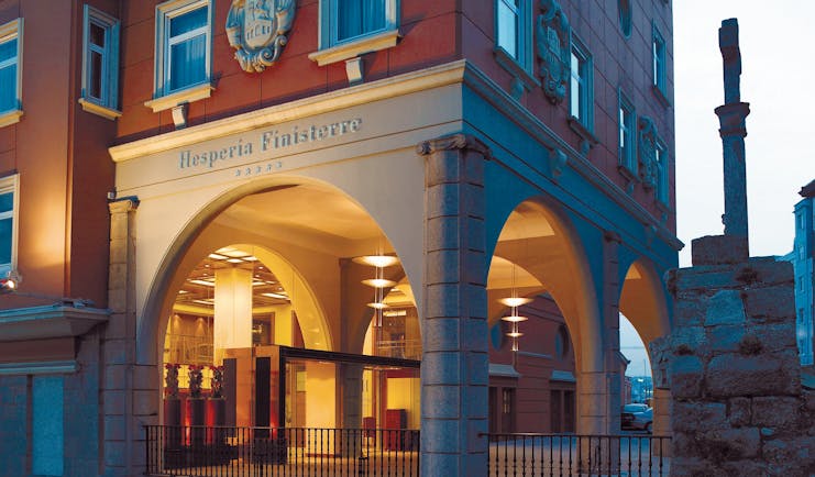 Hesperia Finisterre Green Spain entrance hotel building