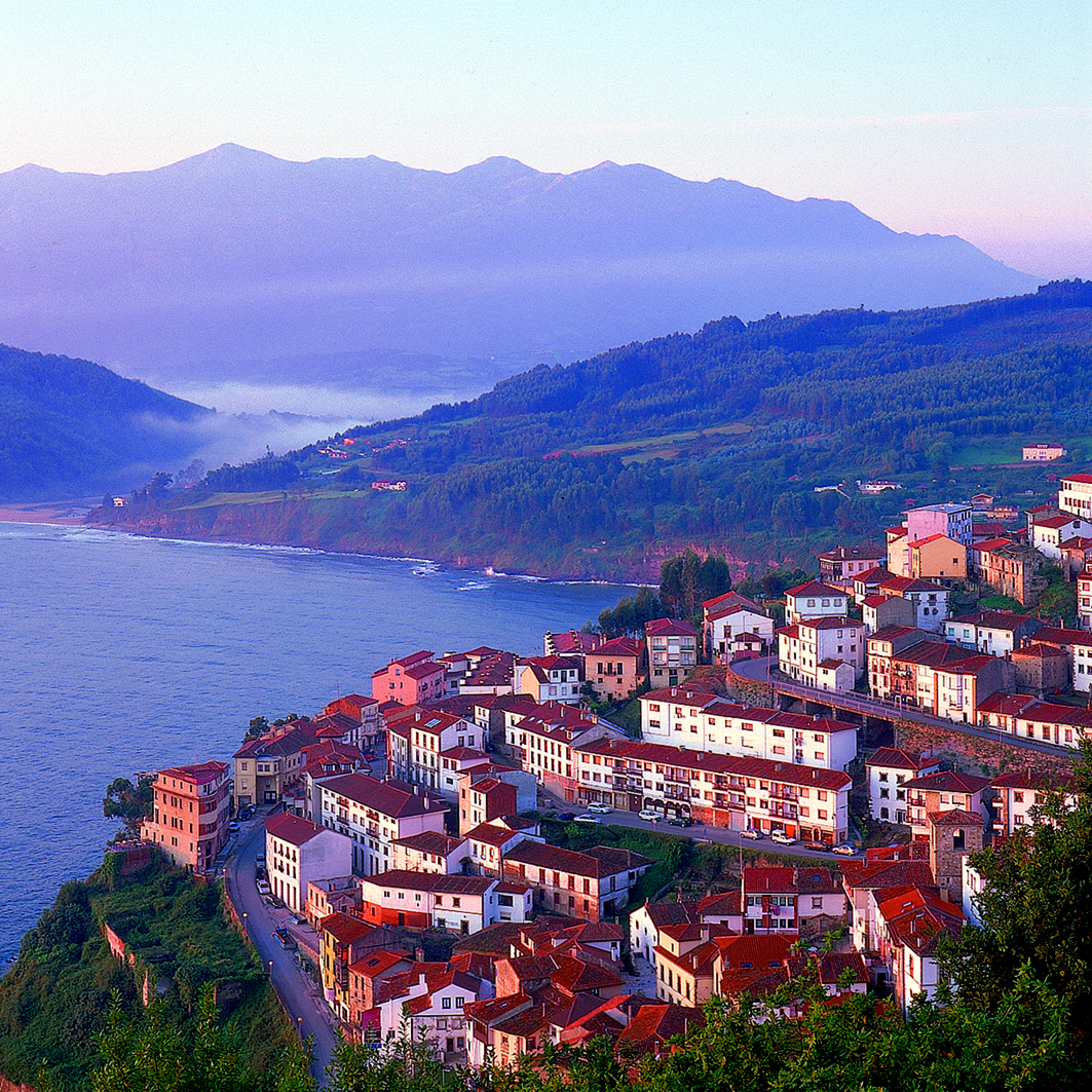 Palacio de Luces Green Spain view of mountains, coast and town