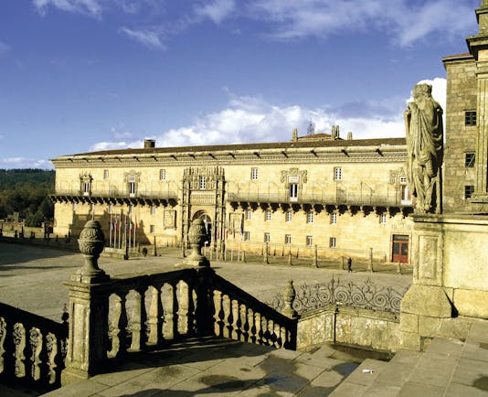 Parador de Santiago de Compostela Green Spain exterior impressive medieval architecture