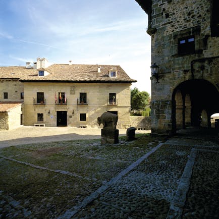 Parador de Santillana Gil Blas Green Spain exterior stone building patio