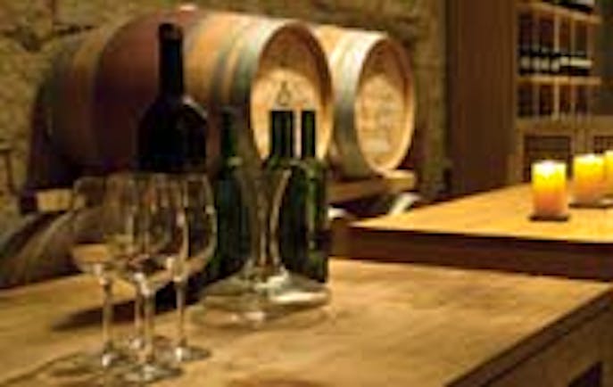 Hacienda Zorita Heart of Spain barrels cellar wine glasses