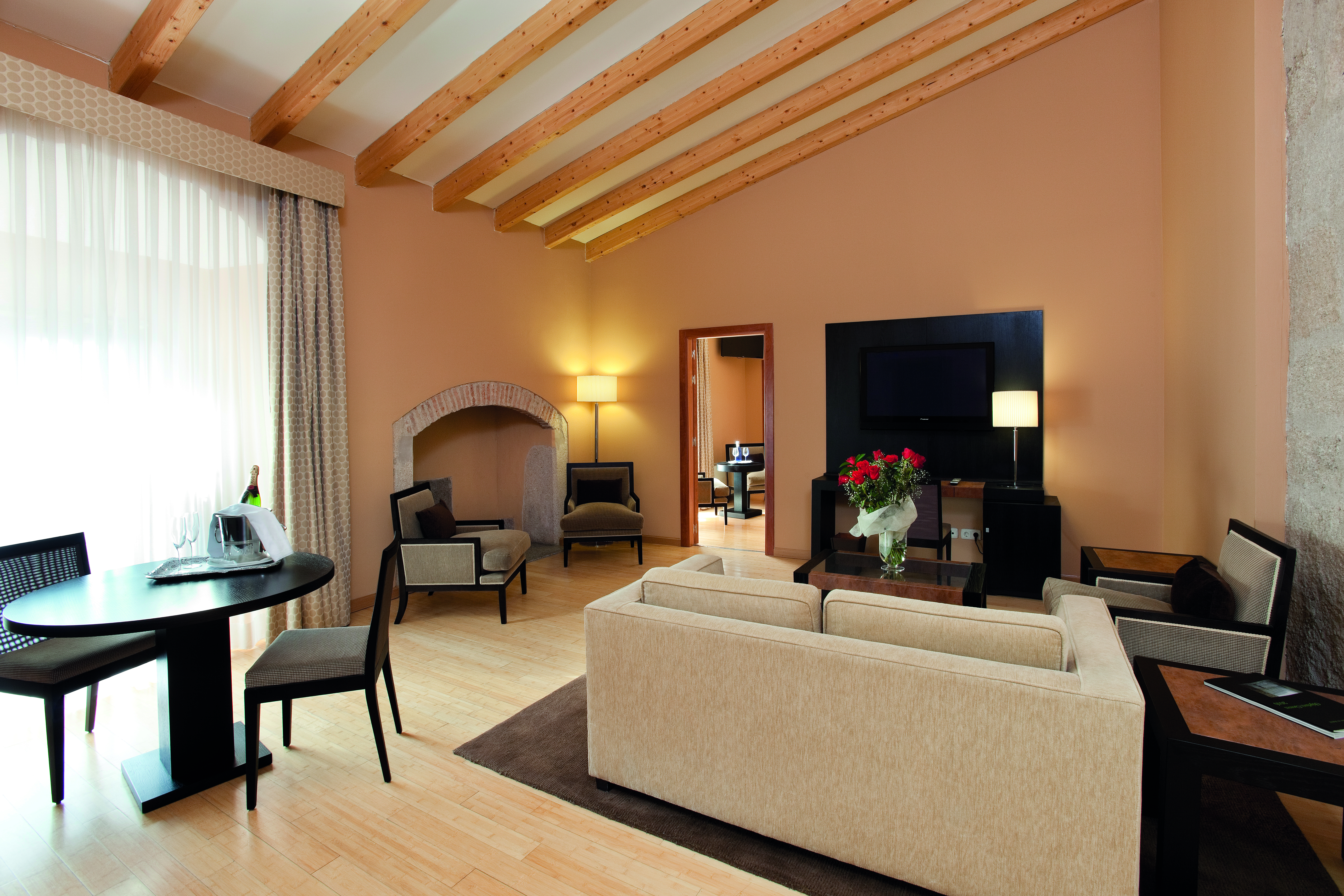 Hospes Palacio de Arenales Heart of Spain presidential suite lounge area modern décor