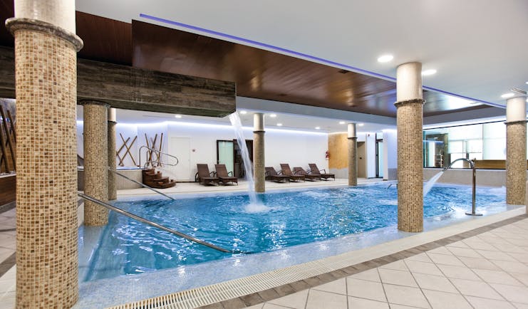 Hospes Palacio de Arenales Heart of Spain spa pool indoor pool water jets columns