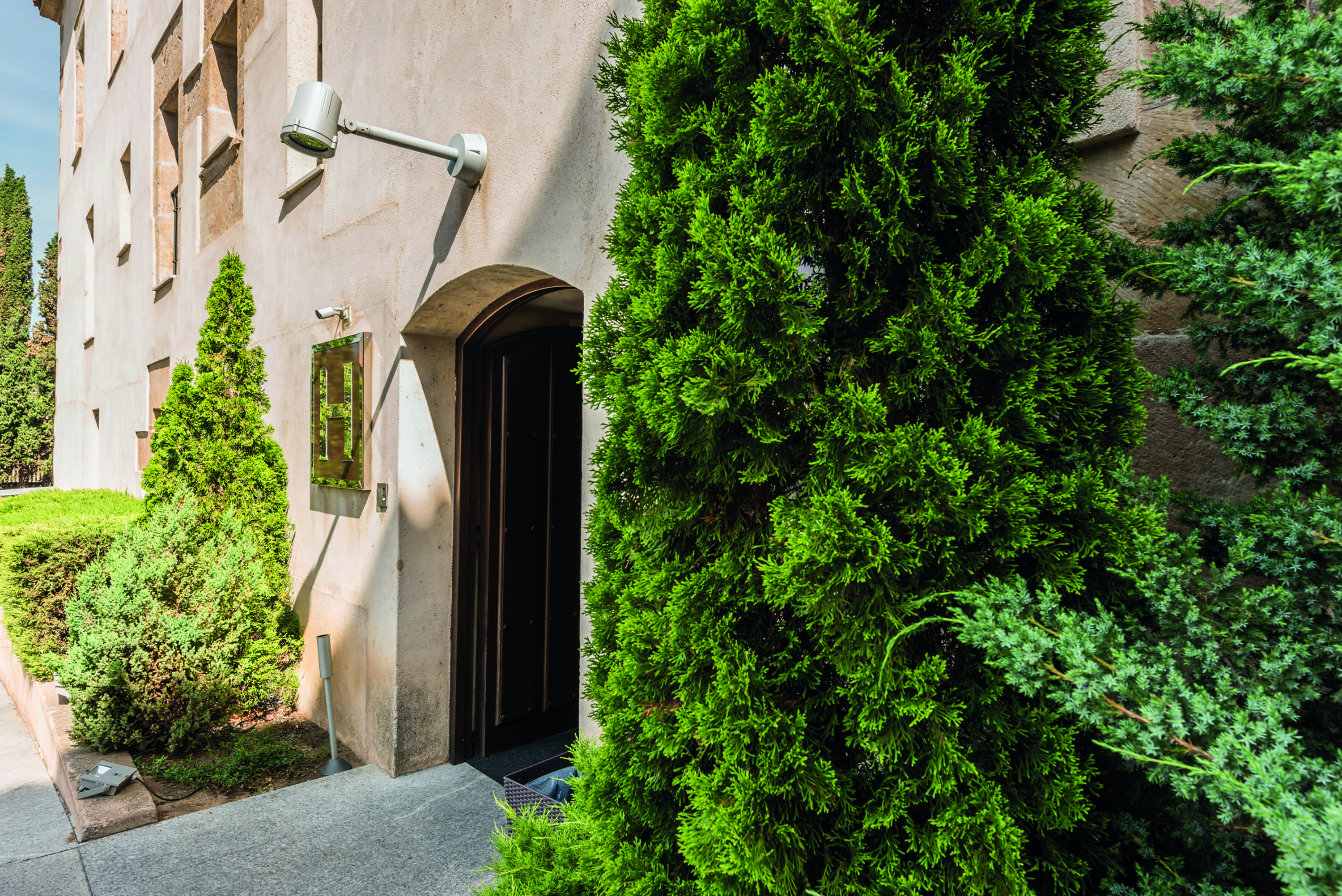 Hospes Palacio de San Esteban Heart of Spain entrance wooden door stone building