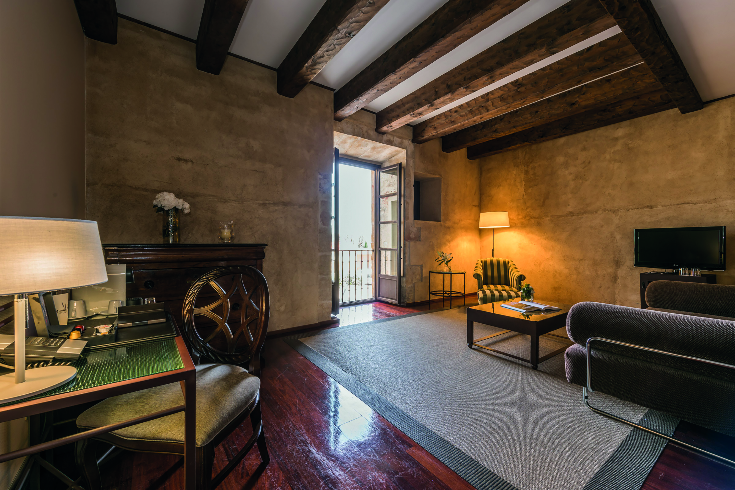 Hospes Palacio de San Esteban Heart of Spain junior suite lounge modern décor