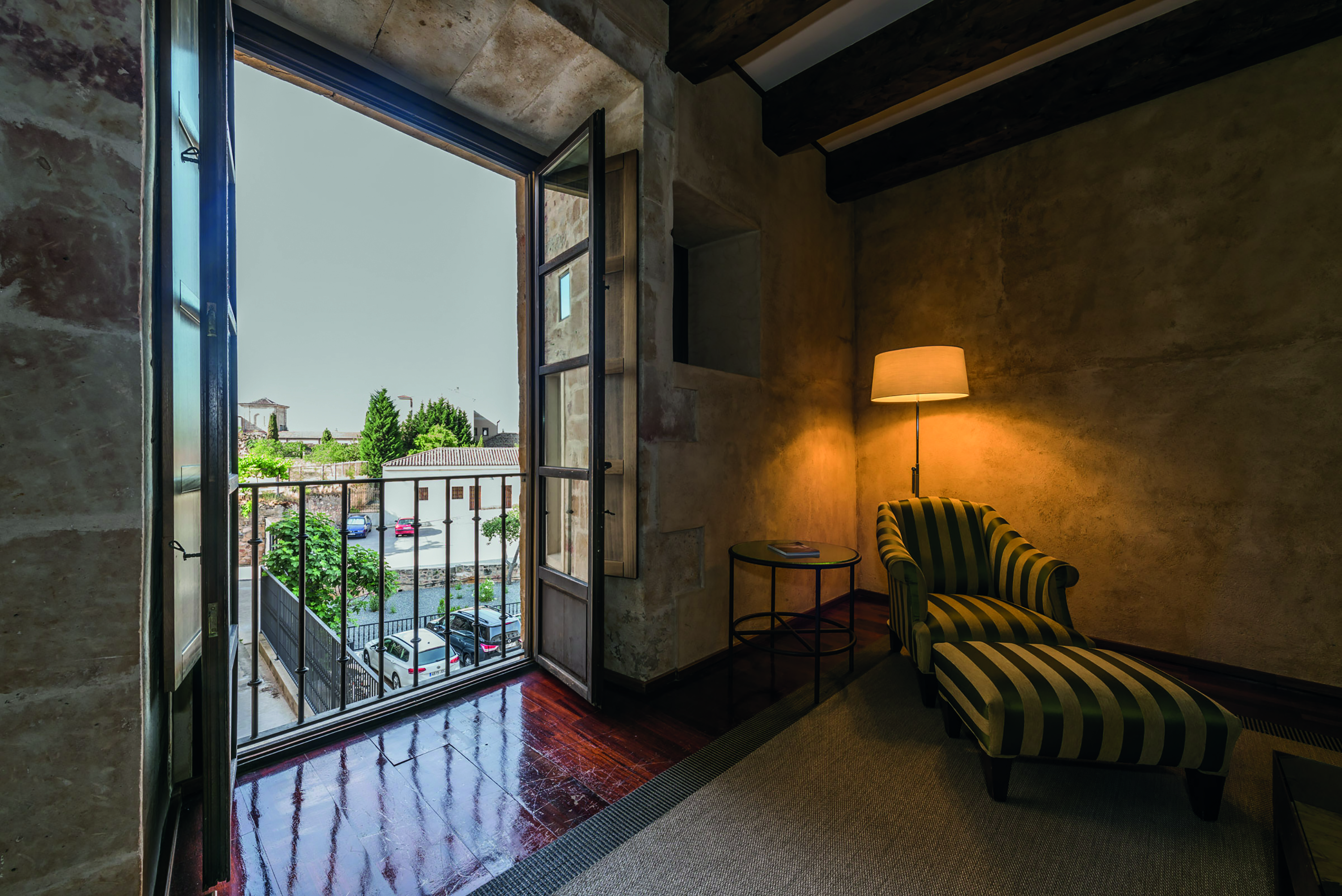 Hospes Palacio de San Esteban Heart of Spain junior suite seating area balcony