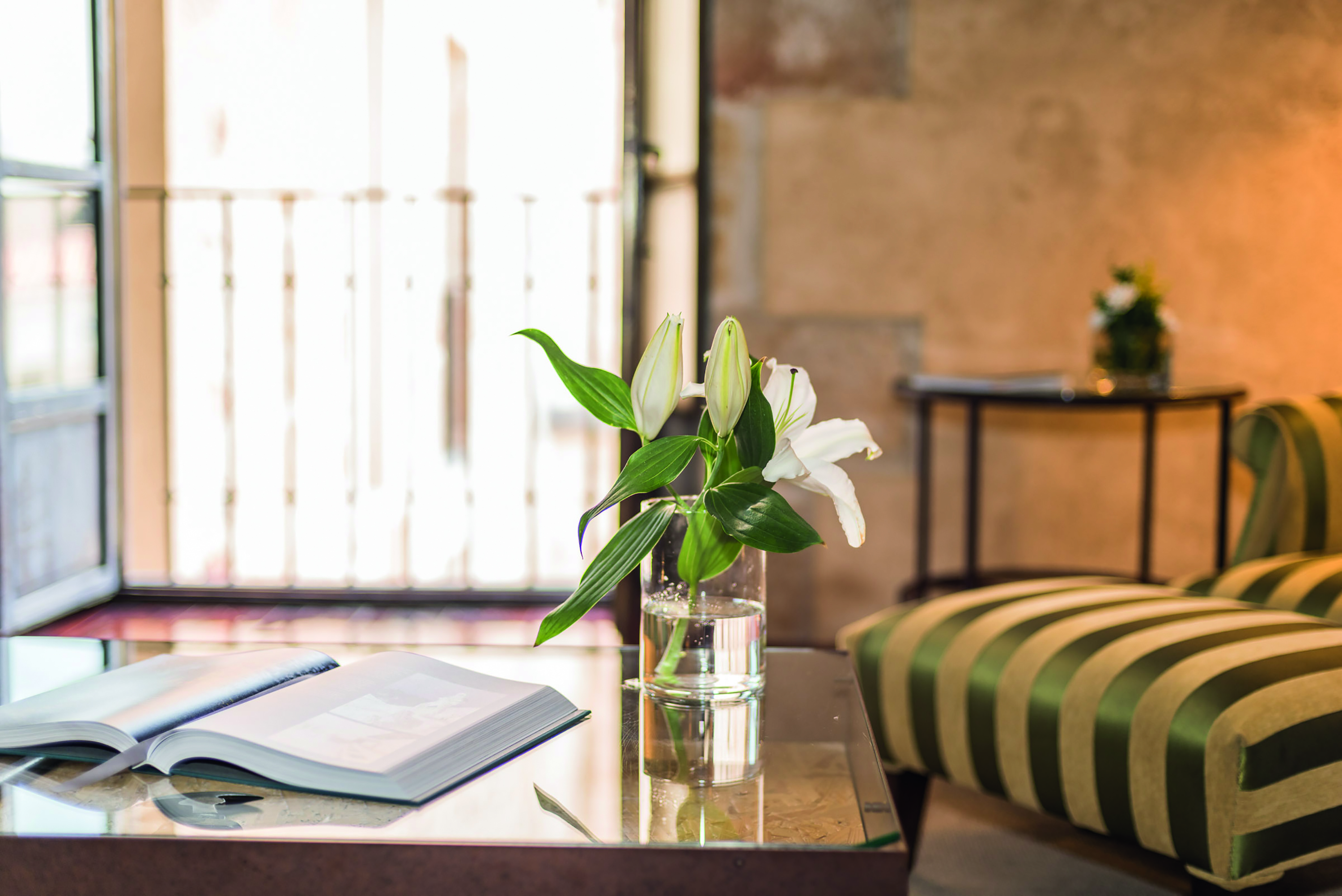 Hospes Palacio de San Esteban Heart of Spain lounge armchair flower