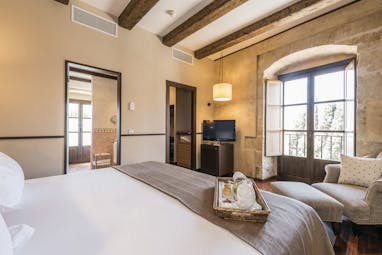 Hospes Palacio de San Esteban Heart of Spain suite bedroom modern décor original features