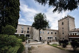 Parador de Avila Heart of Spain hotel exterior stone building pathway trees shrubbery