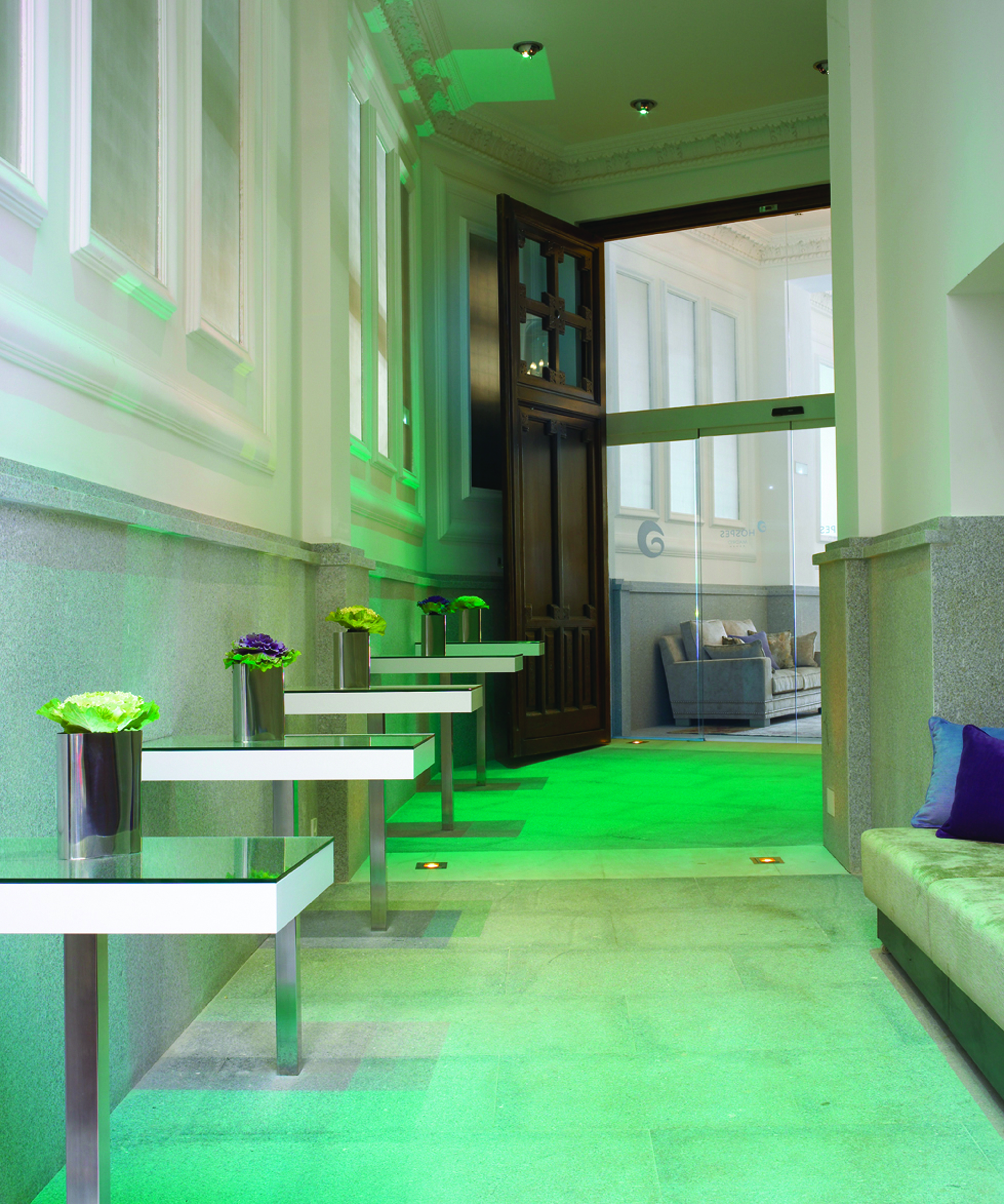 Hospes Madrid entrance stone walls large door