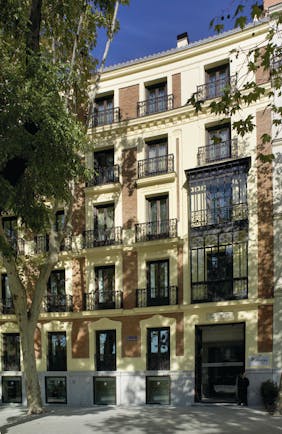 Hospes Madrid exterior view of hotel from the street