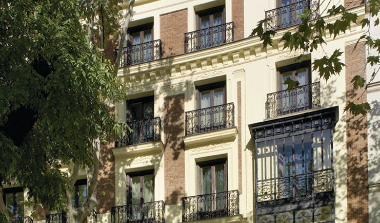 Hospes Madrid exterior view of hotel from the street