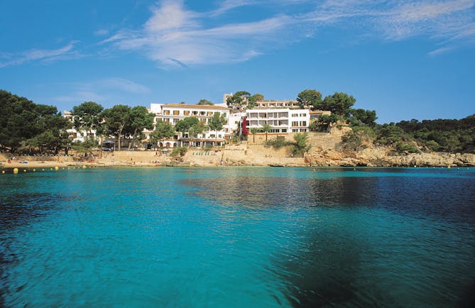 Cala Fornells Mallorca exterior hotel building beach sea 