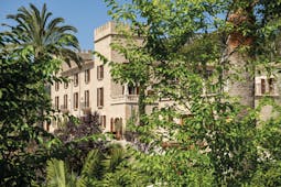 Castell Son Claret Mallorca exterior hotel building trees