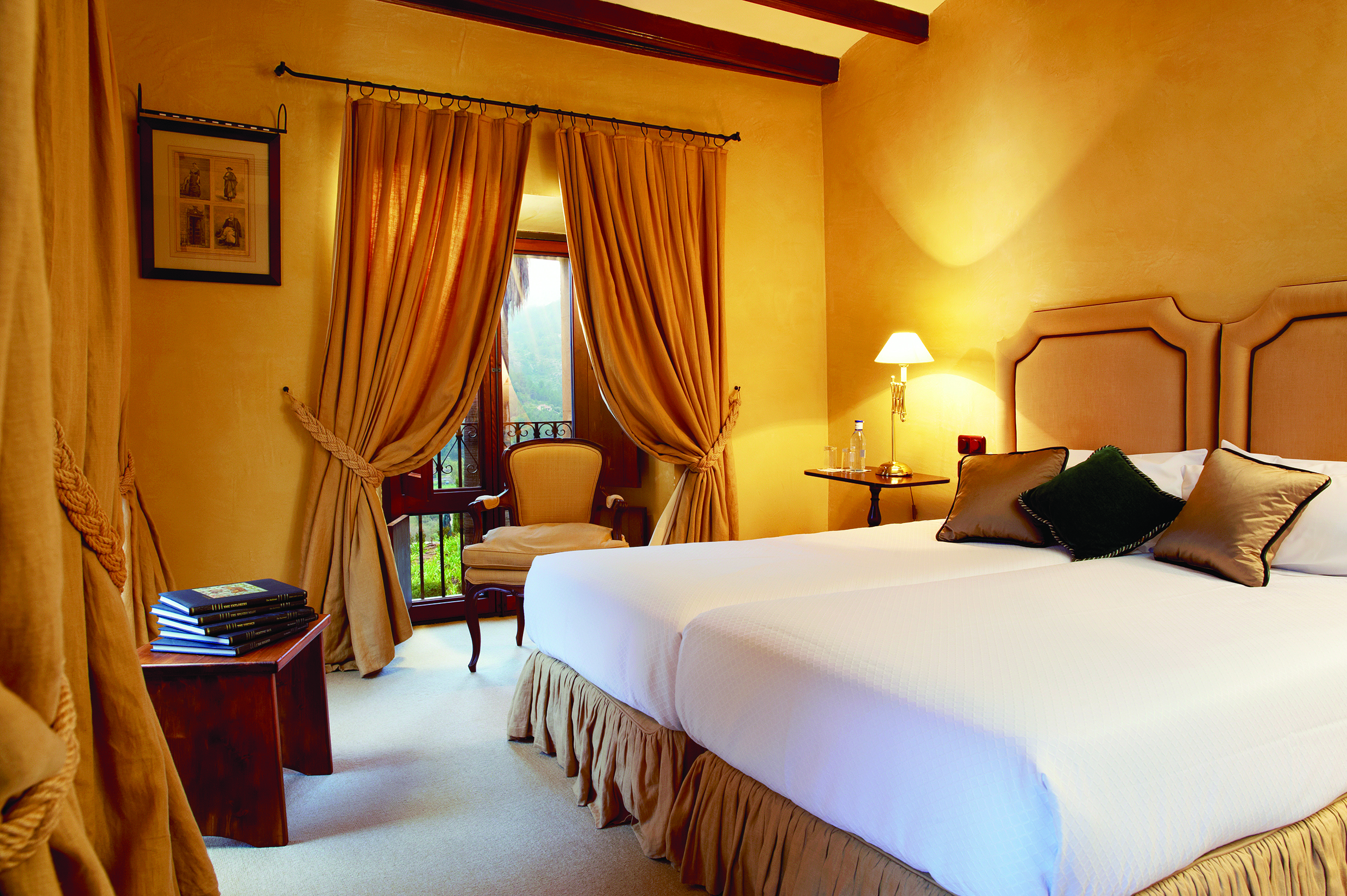 Gran Hotel Son Net Mallorca classic room bed chair traditional décor