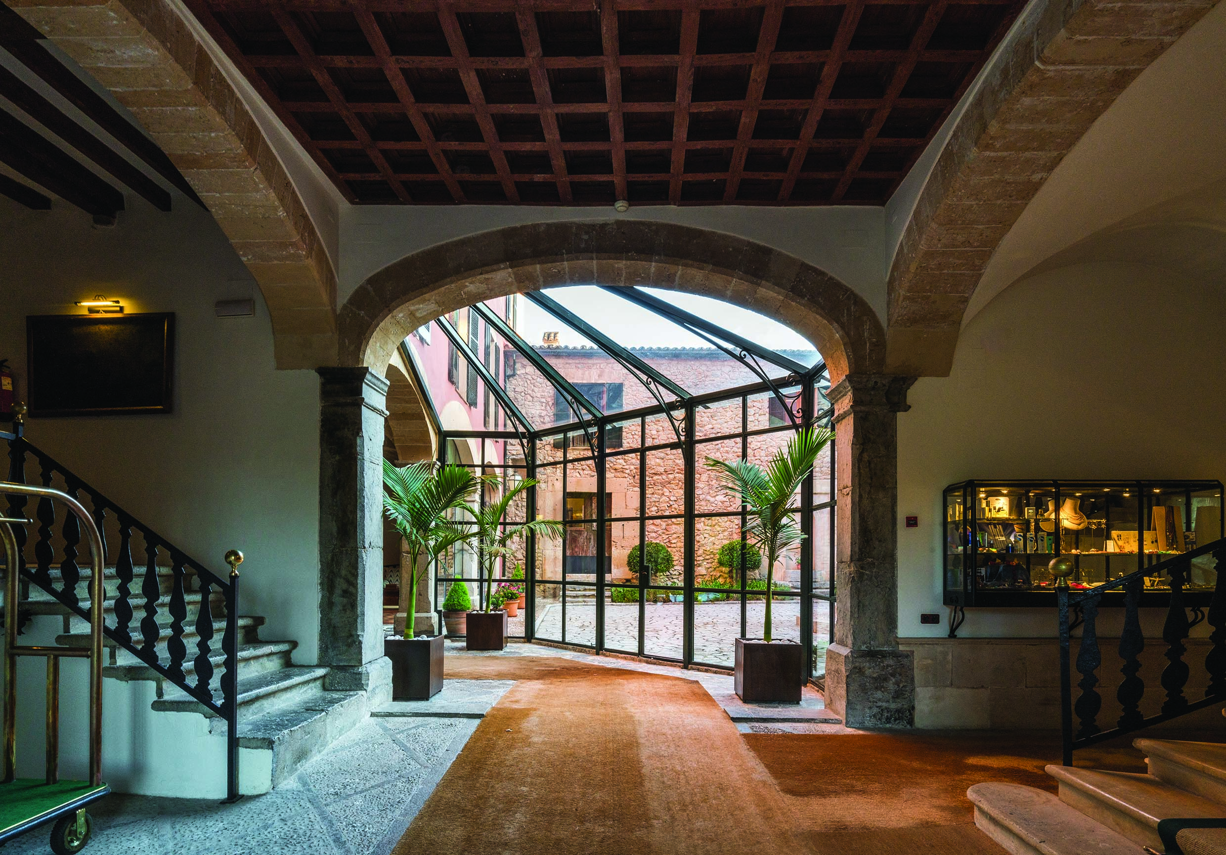 Gran Hotel Son Net Mallorca hallway stairs marble features ornate décor