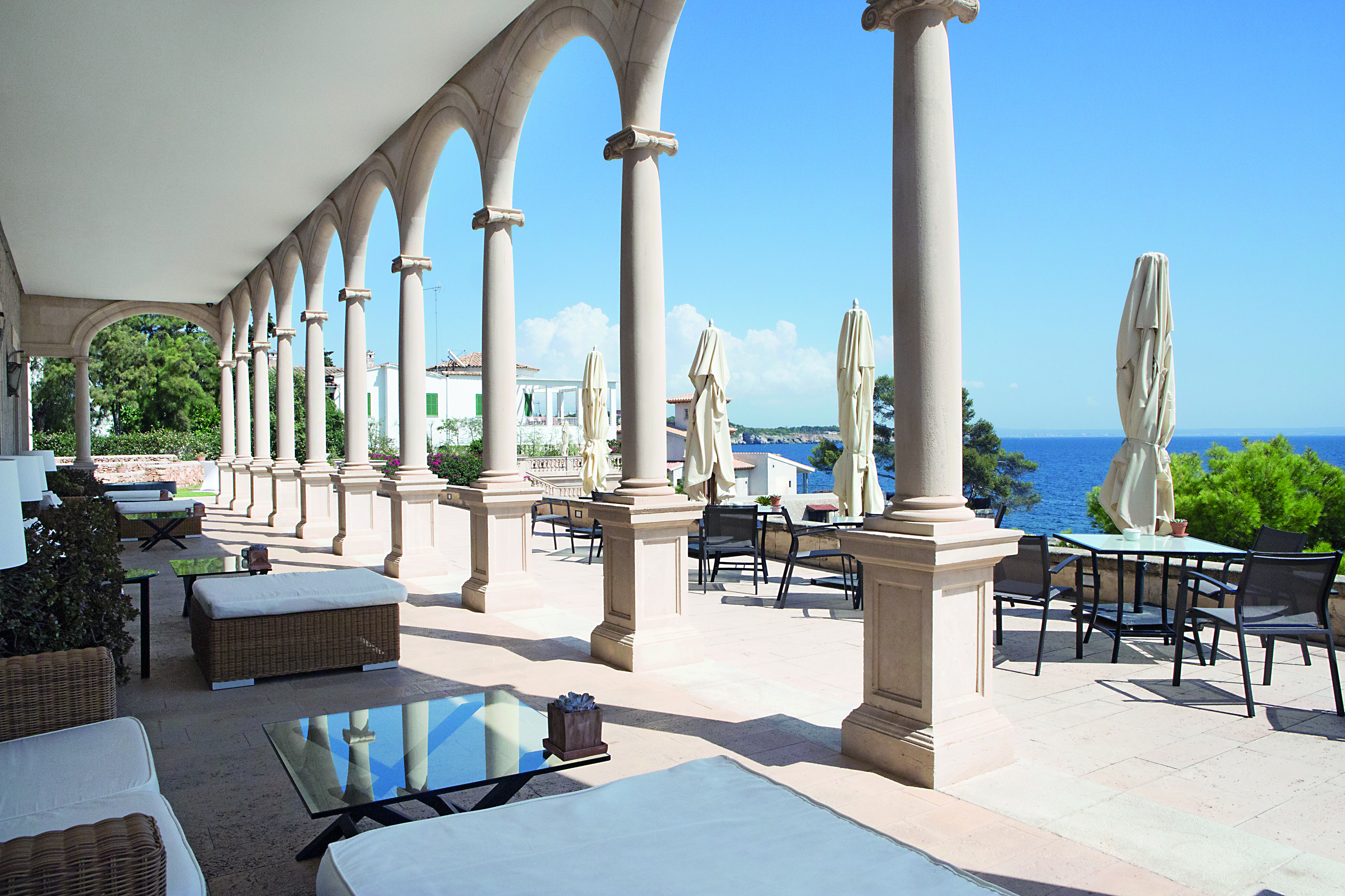 Hospes Maricel Mallorca terraces overlooking the sea outdoor seating 