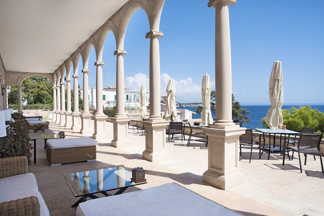 Hospes Maricel Mallorca terraces overlooking the sea outdoor seating 