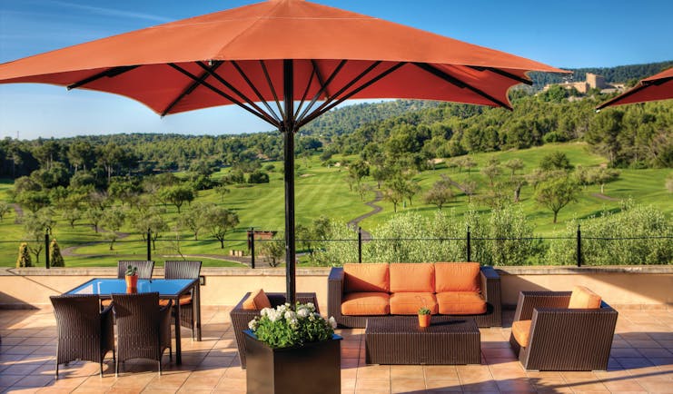 Sheraton Arabella Mallorca terrace outdoor seating area countryside views