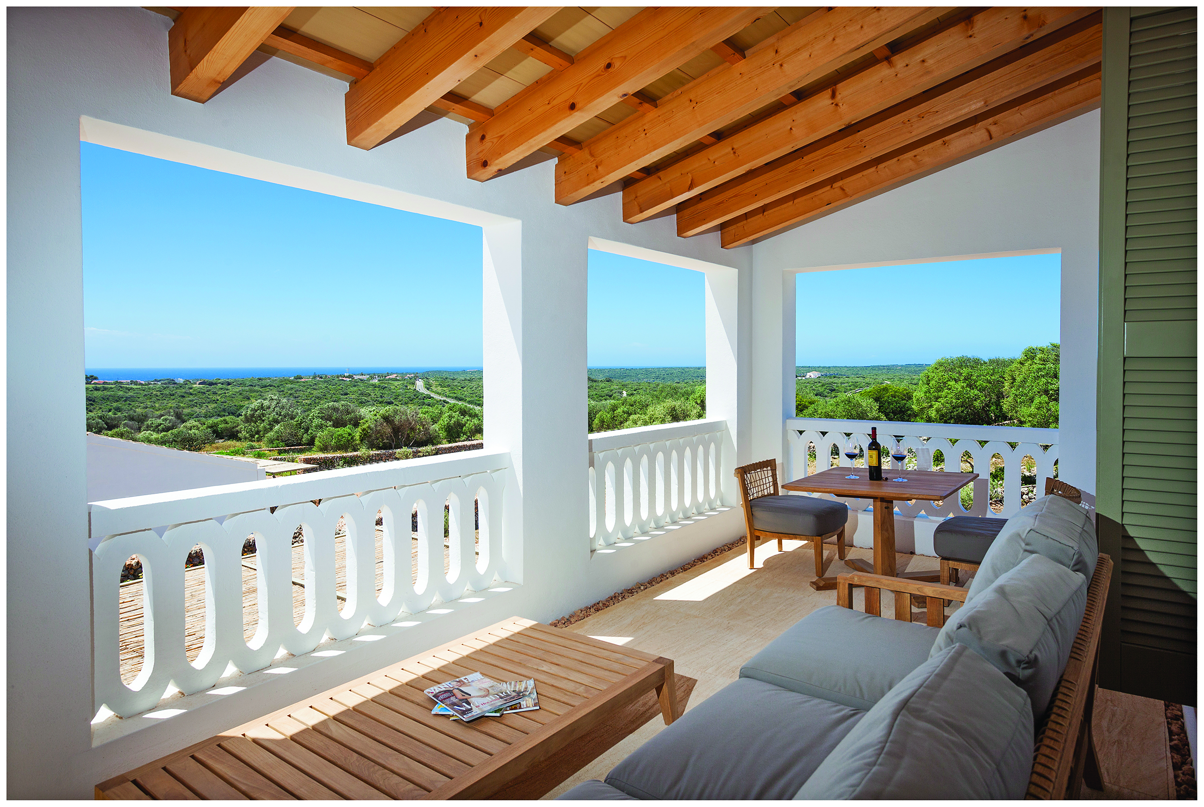 Torralbenc Menorca grand seaview terrae outdoor seating area views to the sea