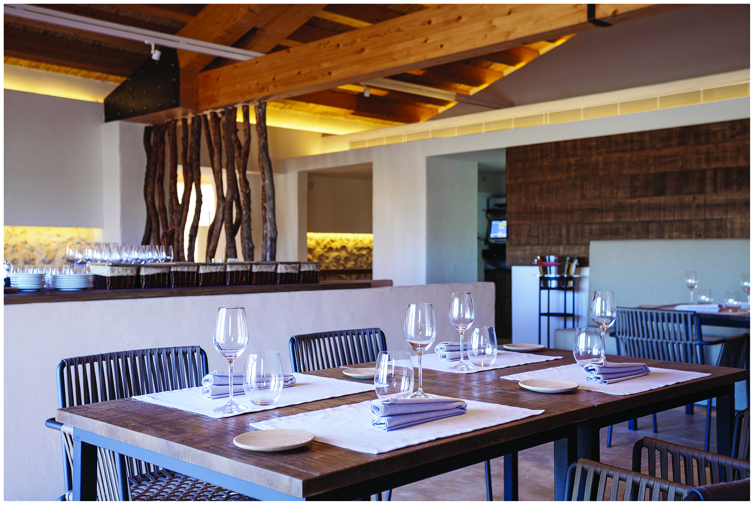 Torralbenc Menorca restaurant indoor dining area elegant décor