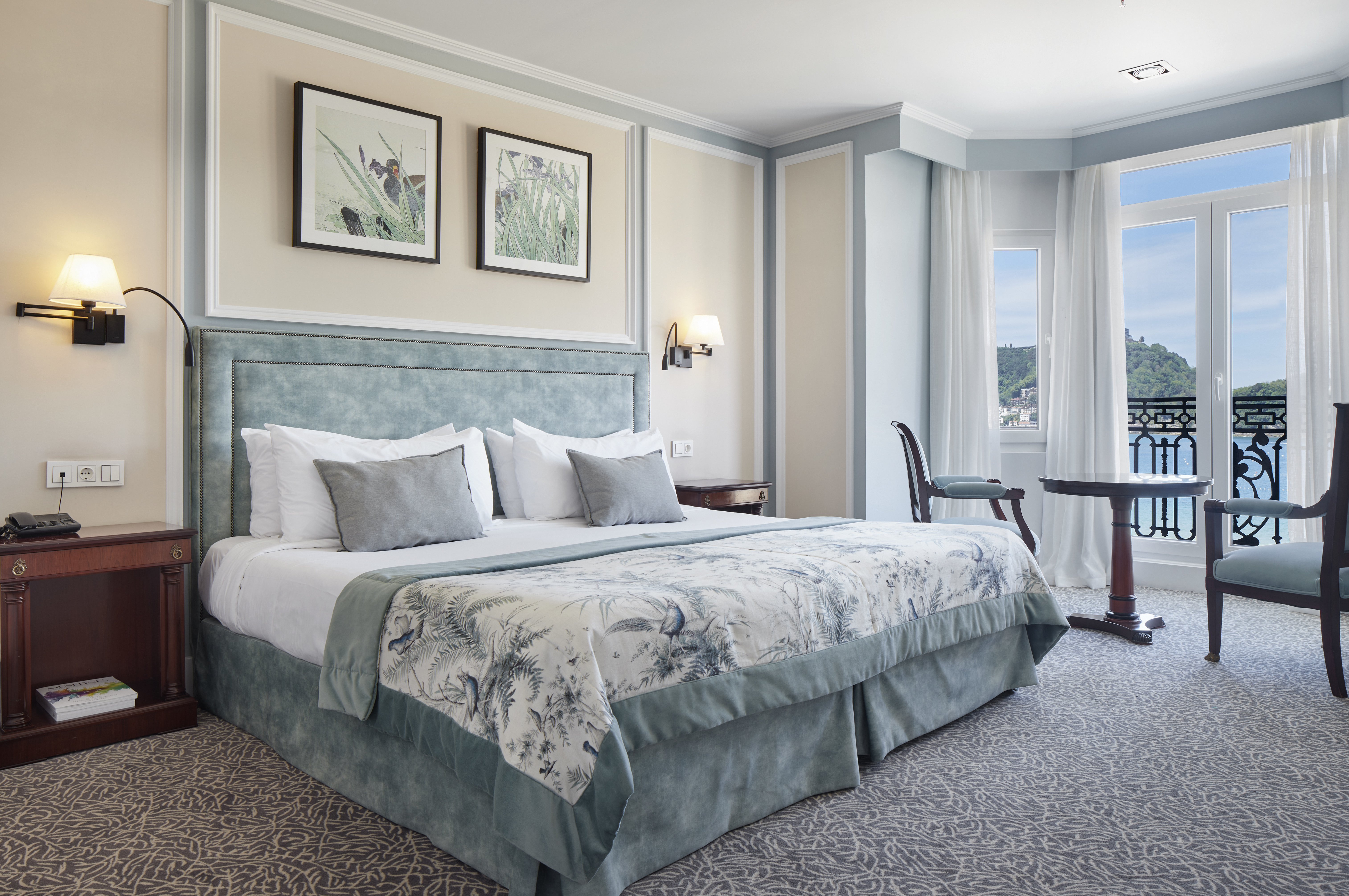 Plush hotel on the beach in San Sebastian