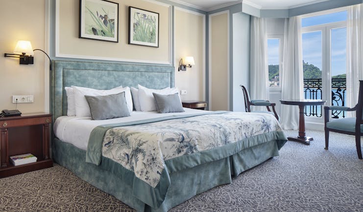 Plush hotel on the beach in San Sebastian