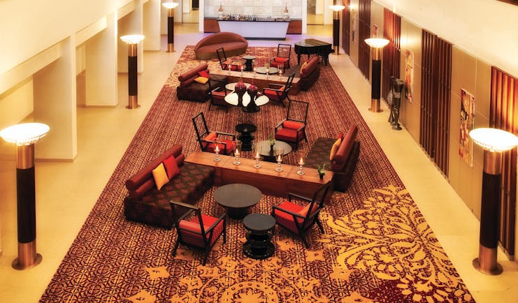 Cinnamon Grand Sri Lanka lobby and bar indoor seating area chic décor