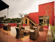 Zylan Sri Lanka rooftop terrace outdoor seating area views over city