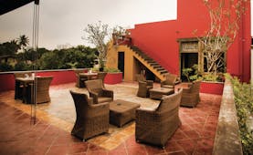 Zylan Sri Lanka rooftop terrace outdoor seating area views over city