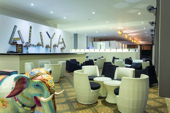 Aliya Sri Lanka bar indoor seating modern décor colourful elephant statue