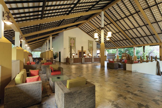 Amaya Lake Resort Sri Lanka lobby reception desk indoor seating modern décor