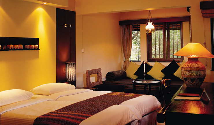 Deer Park Sri Lanka cottage bedroom traditional decor seating area