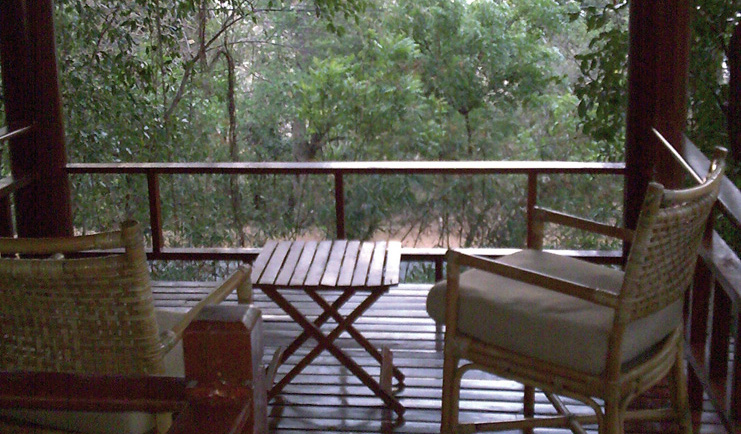 Deer Park Sri Lanka forest view armchairs in lookout in forest