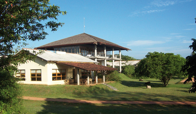The Elephant Corridor Sri Lanka hotel exterior two white buildings 