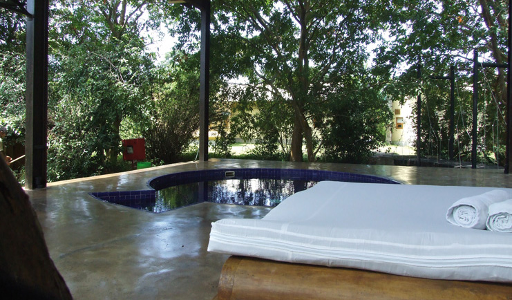 The Elephant Corridor Sri Lanka secluded pool surrounded by trees