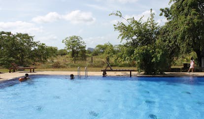 Kassapa Lion Rock Sri Lanka outdoor pool countryside view