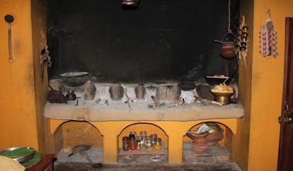 Ulpotha Sri Lanka kitchen pans jars and spices