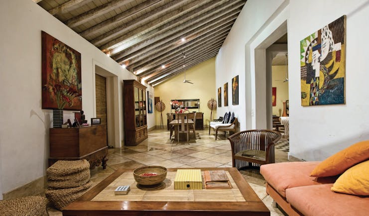 41 Lighthouse Street Sri Lanka lounge indoor  seating area modern art modern décor