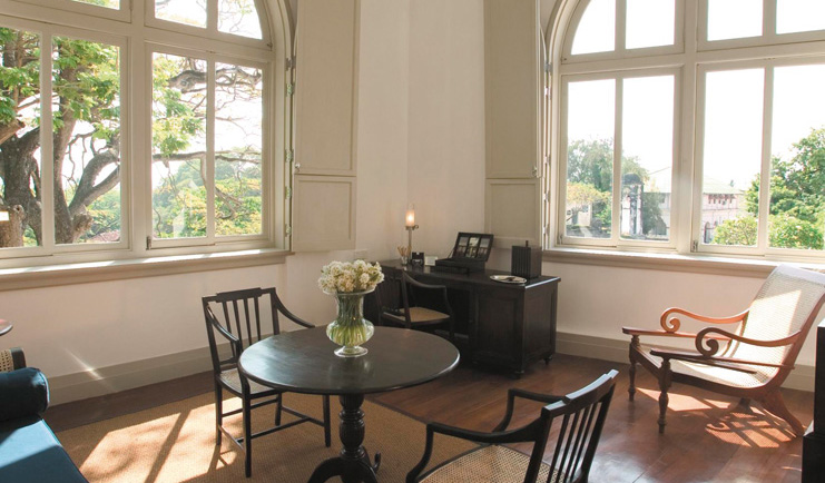 Amangalla  Sri Lanka suite lounge minimalist decor large windows