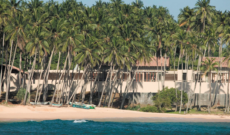 Amanwella Sri Lanka ocean beach palm trees boats