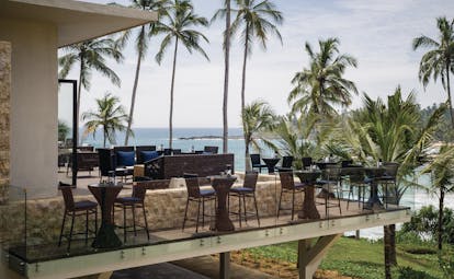 Anantara Peace Haven Tangalle Sri Lanka dining balcony outdoor seating overlooking ocean