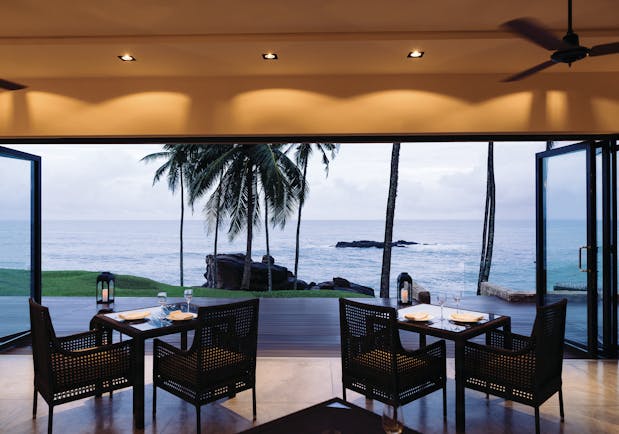 Anantara Peace Haven Tangalle Sri Lanka terrace dining area overlooking ocean