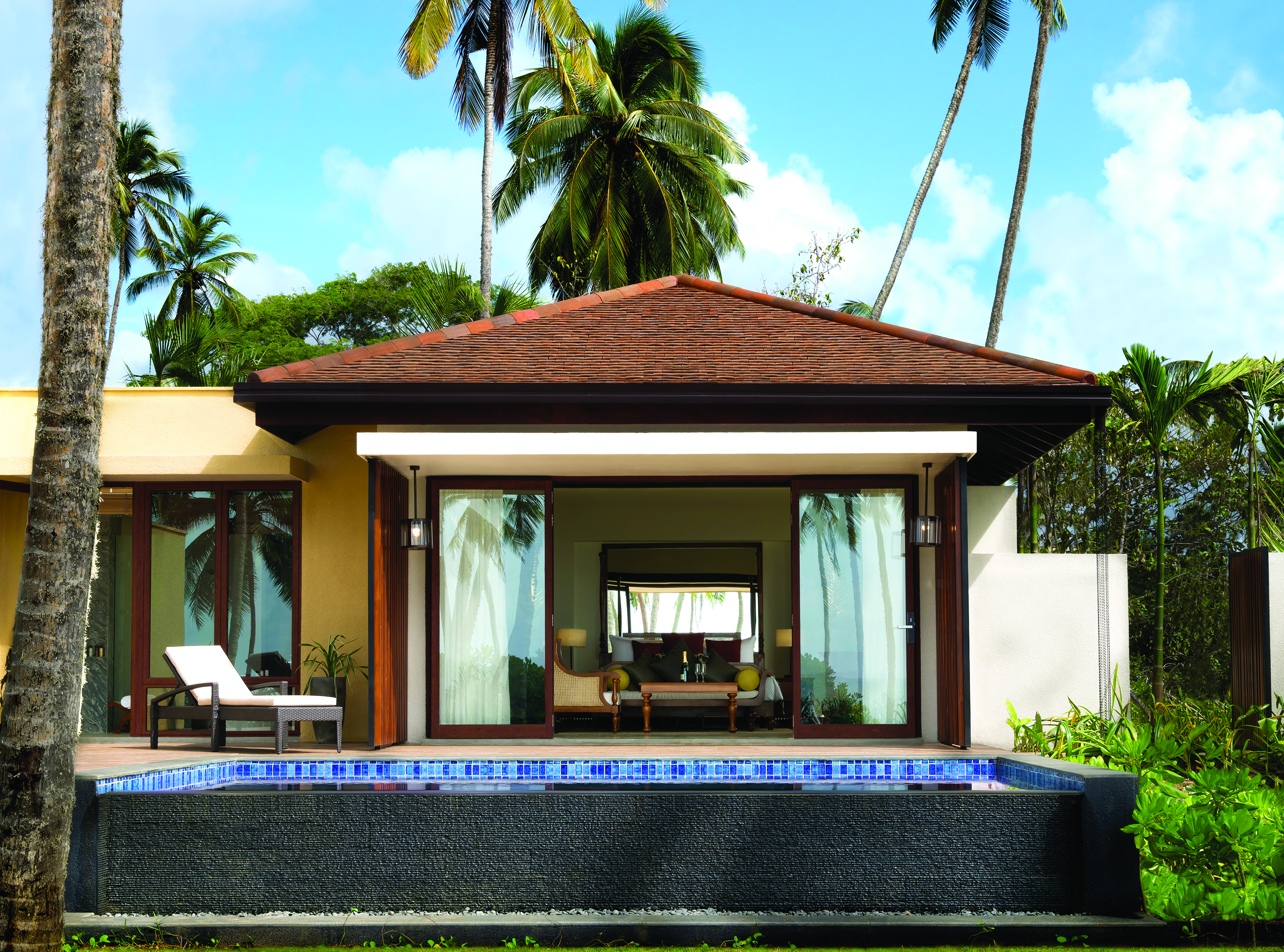 Anantara Peace Haven Tangalle Sri Lanka villa exterior private terrace and pool bedroom