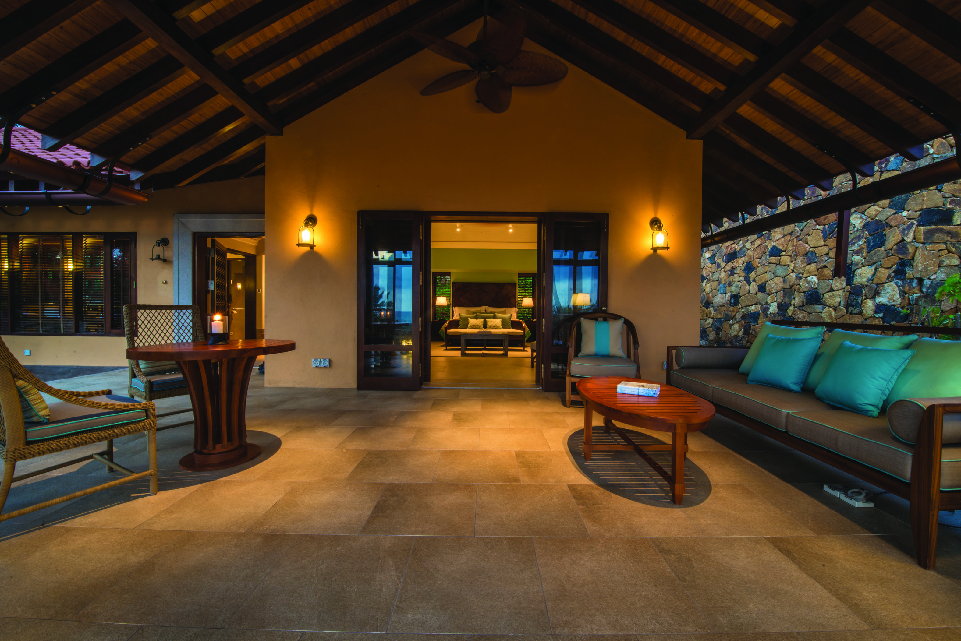 Cape Weligama Sri Lanka villa exterior private patio outdoor seating area