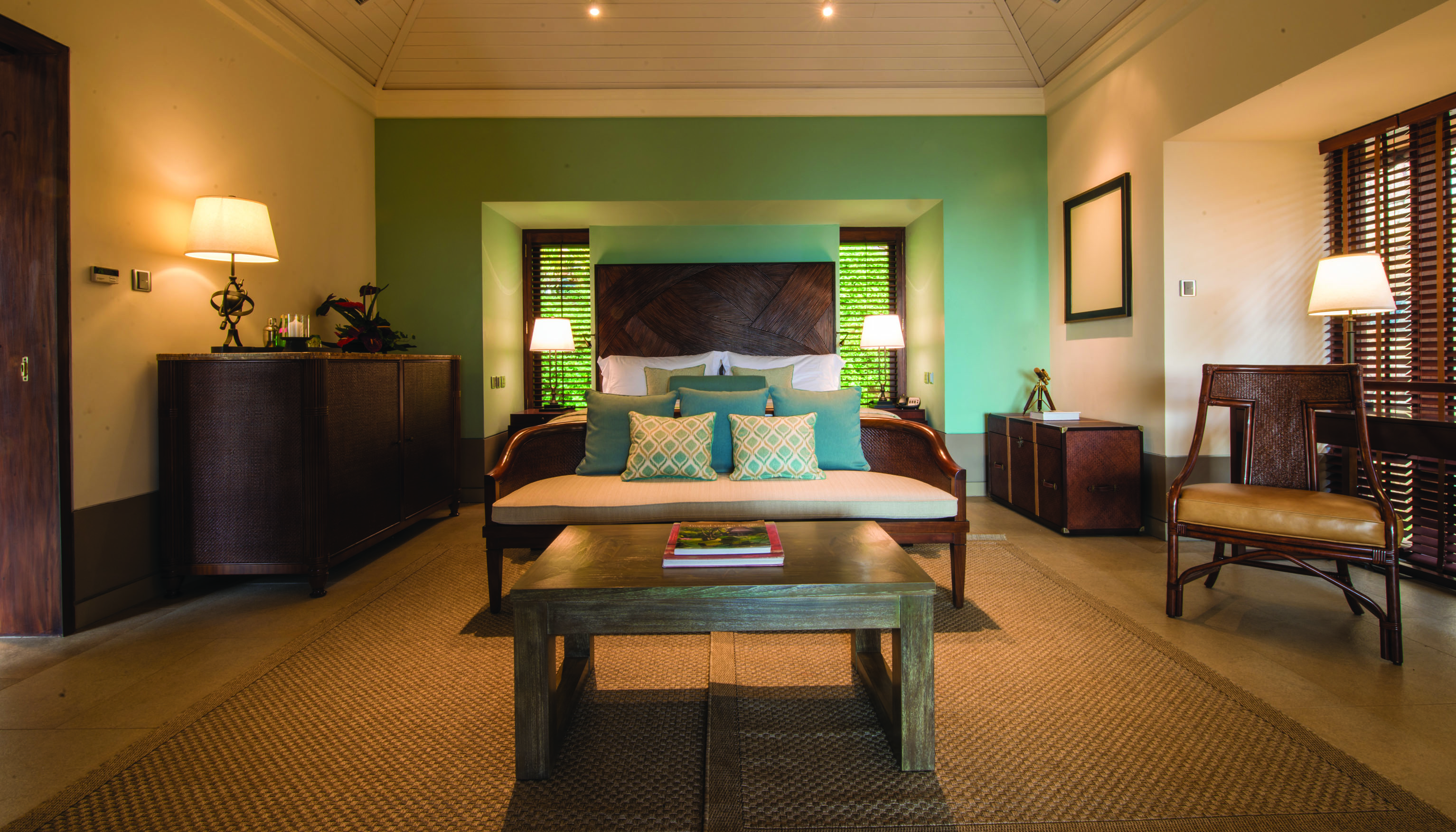 Cape Weligama Sri Lanka villa interior bed sofa elegant décor