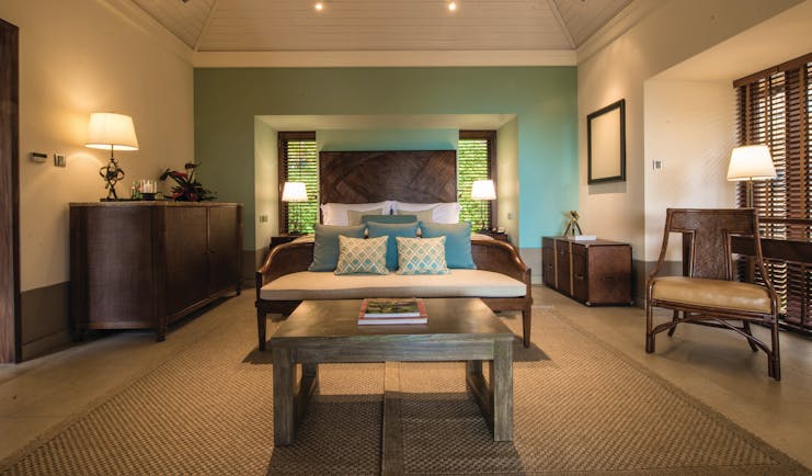Cape Weligama Sri Lanka villa interior bed sofa elegant décor