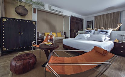 Casa Colombo Mirissa Sri Lanka lounge pool master suite interior bed chairs elegant décor